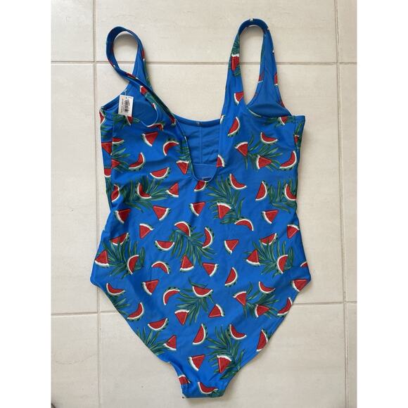 Old Navy Swim One Piece Swimsuit Watermelon Print Padded Swimwear - Picture 5 of 8